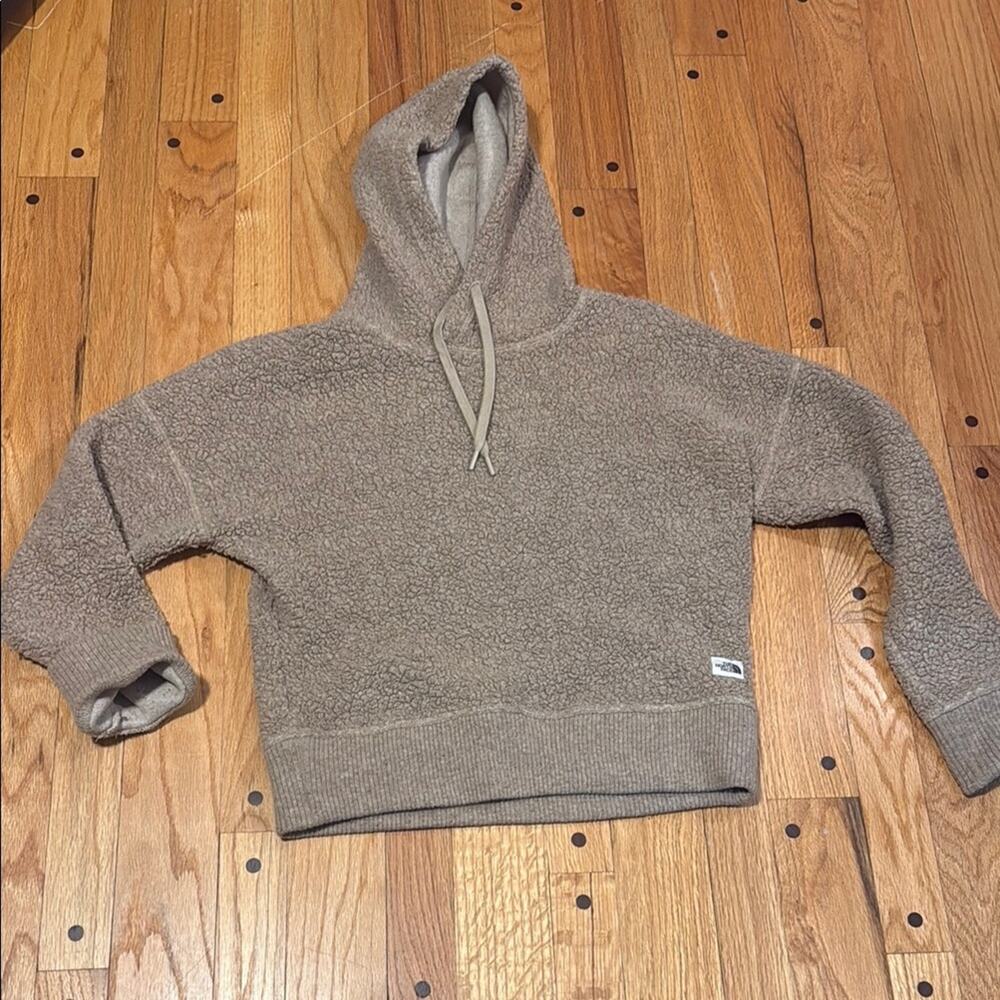 The North Face Harrison Wool Pullover Hoodie Women S Flax Heather Tan Sweater
